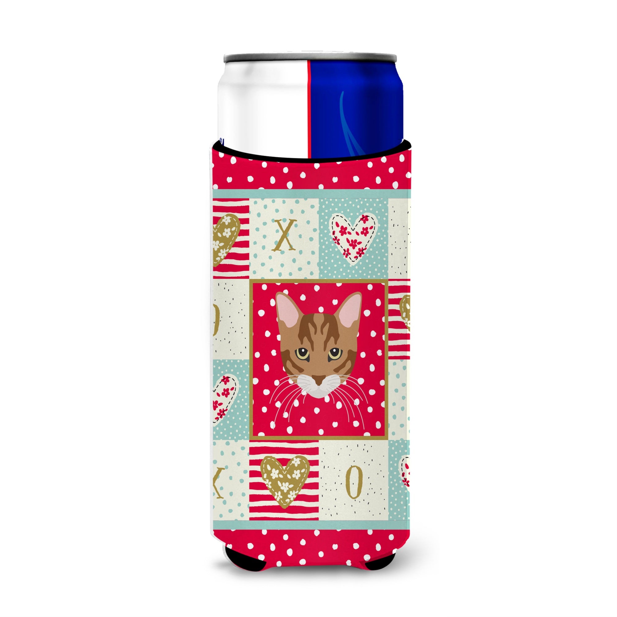 Toyger Cat Love Ultra Hugger For Slim Cans